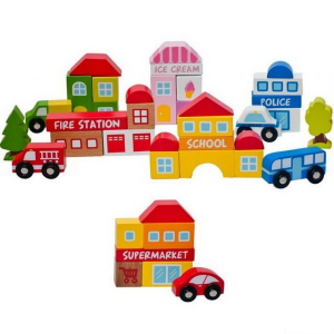 Vláčkodráha budovy - Město, 39 dílů (Woody)