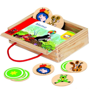 Pexeso - Kulaté, Krtek v kufříku, 24ks (Bino)