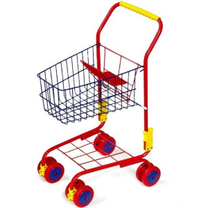 Prodejna - Nákupní vozík, Červený (Legler)