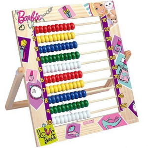 Počítadlo - Dřevěné se stojánkem, Barbie (Starpak)
