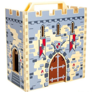 Hrad dřevěný - Rytířský hrad v kufříku (Legler)