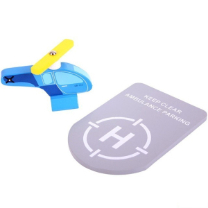 Vláčkodráha budovy - Heliport s vrtulníkem (Bigjigs)