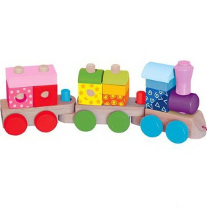 Vlak skládací - Nákladní s dvěma vagóny a potiskem (Woody)