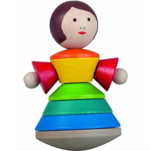 Skládačka s kroužky - Pyramida panenka Valerie (Detoa)