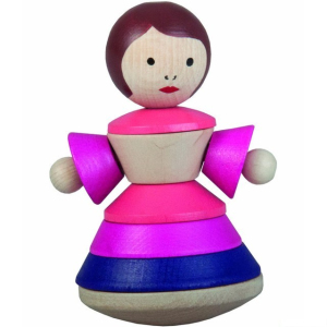 Skládačka s kroužky - Pyramida panenka Lily (Detoa)