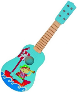 Hudba - Kytara, Piráti modrá, 6 strun (Woody)