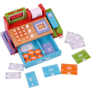 Prodejna - Dětská pokladna dřevěná (Bigjigs)