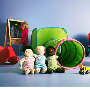 Dětský domeček - Stan na hraní kostka, BUSA (Ikea)