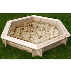 Pískoviště dřevěné - Šestihranné přírodní