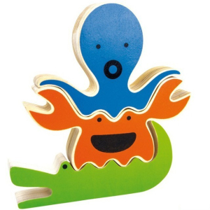 Puzzle dřevěné - Vodní zvířata (Legler)