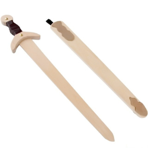 Dětská zbraň - Dřevěný meč s pochvou Viking (Small foot)