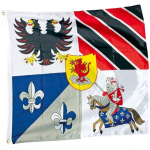 Vlajka látková - Rytířská vlajka, 100x95cm (Legler)