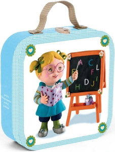 Puzzle z kartónu - Lisa učitelkou, 43 dílků (Janod)