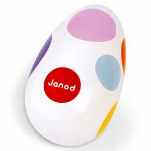 Hudba - Chrastící vajíčko, bílé (Janod)