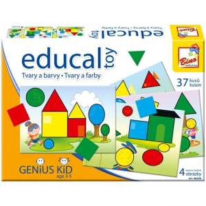 Didaktická hra - Educal Toy, Hra s tvary a barvami (Bino)