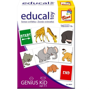 Didaktická hra - Educal Toy, Sestav řetěz ze zvířátek (Bino)