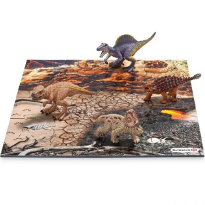 Schleich - Dinosaurus set, Mini 4 dinosauři + puzzle (set 1)