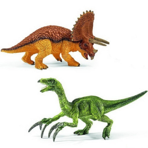 Schleich - Dinosaurus set, Triceratops a Therizinosaurus