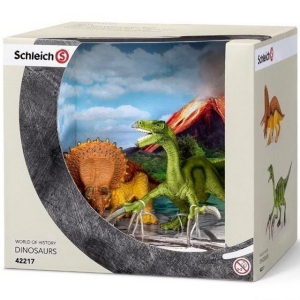 Schleich - Dinosaurus set, Triceratops a Therizinosaurus