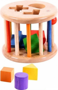 Vhazovačka - Dřevěný vkládací válec (Bigjigs)