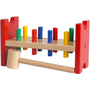 Zatloukačka - Dřevěná MULA, 8 kolíků (Ikea)