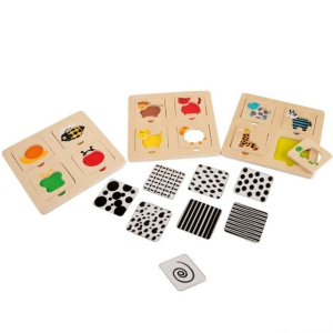 Puzzle výukové - Vzory zvířátek, 12ks (Legler)