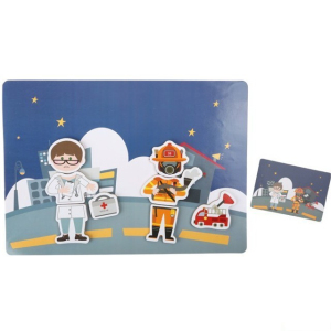 Puzzle magnetické - Kufřík, Povolání (Legler)
