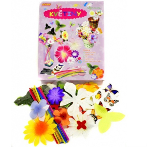 Výtvarná sada box - Květiny, 20 květin