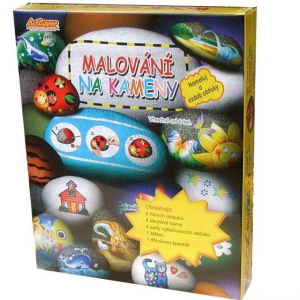 Výtvarná sada box - Malování na kameny, 6 kamenů