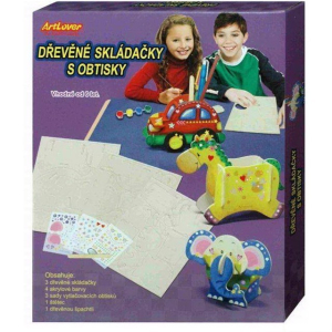 Výtvarná sada box - Dřevěné stojánky na tužky, 3ks