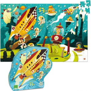 Puzzle dřevěné - Vesmírné cestování, 200ks (Vilac)
