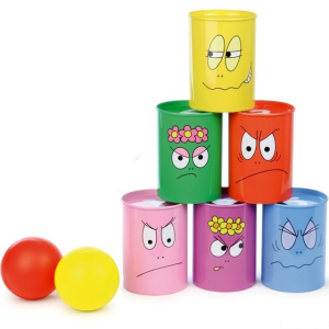 Házení na plechovky - Obličeje Barbapapa (Vilac)