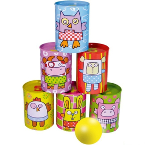 Házení na plechovky - Zvířátka (Vilac)