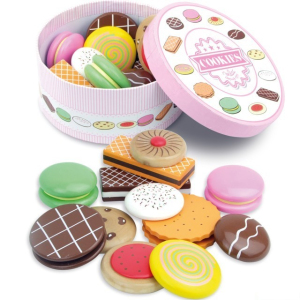 Dekorace prodejny - Sušenky dřevěné v dóze (Vilac)