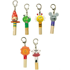 Hudba - Píšťalka přívěsek na klíče, Zvířátka, 1ks (Legler)