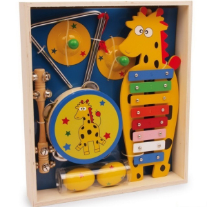 Hudba - Muzikální set, Žirafa, 6 nástrojů (Legler)