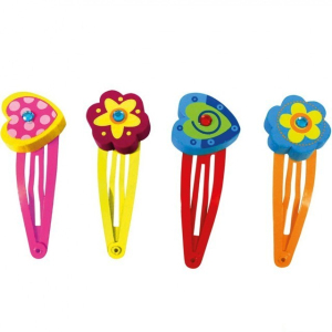 Dřevěná bižuterie - Sponky vlasové, set 4ks (Bino)