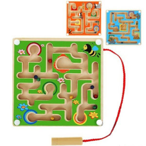 Motorický labyrint - Magnetická hra malá, 1ks (Woody)