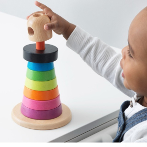 Skládačka s kroužky - Pyramida MULA (Ikea)