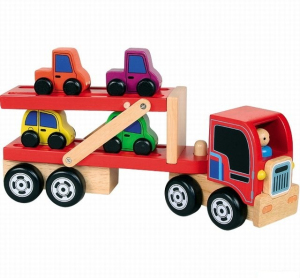 Auto - Transportér patrový se 4 auty (Santoys)