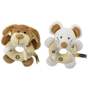 Chrastítko - Plyšové, Pejsek a myška, 1ks (’cause)