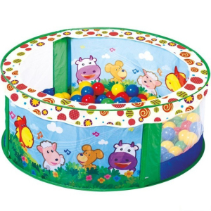 Bazén s balónky - Se zvířátky, 80 balónků (Bino)