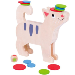 Motorická hra - Kolik kočka unese? (Bigjigs)