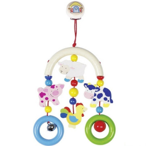 Hračka s klipem - Závěs do kočárku, Farma (Heimess)