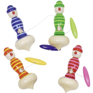 Drobné hračky - Káča dřevěná s provázkem, Postavička, 1ks (Goki)