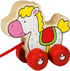 Tahací hračka - Koník bělouš (Goki)