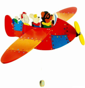 Závěsná hračka - Letadlo se zvířátky (Goki)