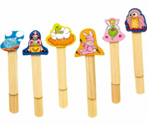 Knižní záložky - Dřevěné pohádkové, Set 12ks (Legler)