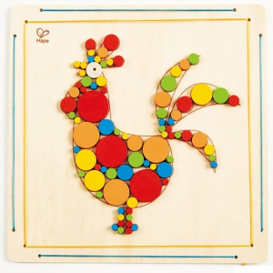 Kreativní sada - Vytvoř si obrázek, Kohout (Hape)