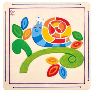 Kreativní sada - Vytvoř si obrázek, Šnek (Hape)